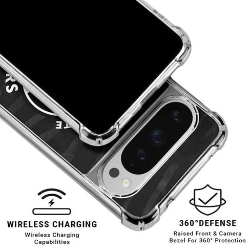 NBA Golden State Warriors Black Animal Print Google Pixel 10 Pro XL Clear Case